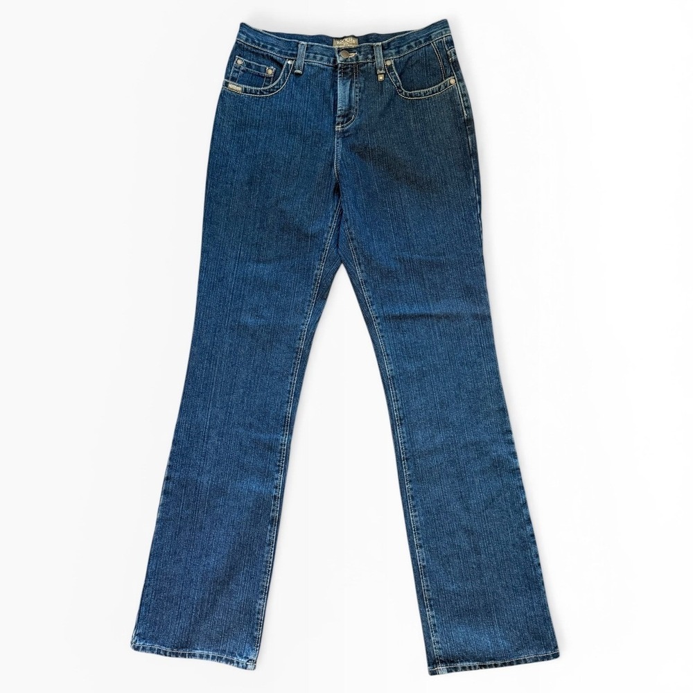 Rockies Natural Rise Jeans Dark Wash Vintage Western Denim Size 10 Long Bareback